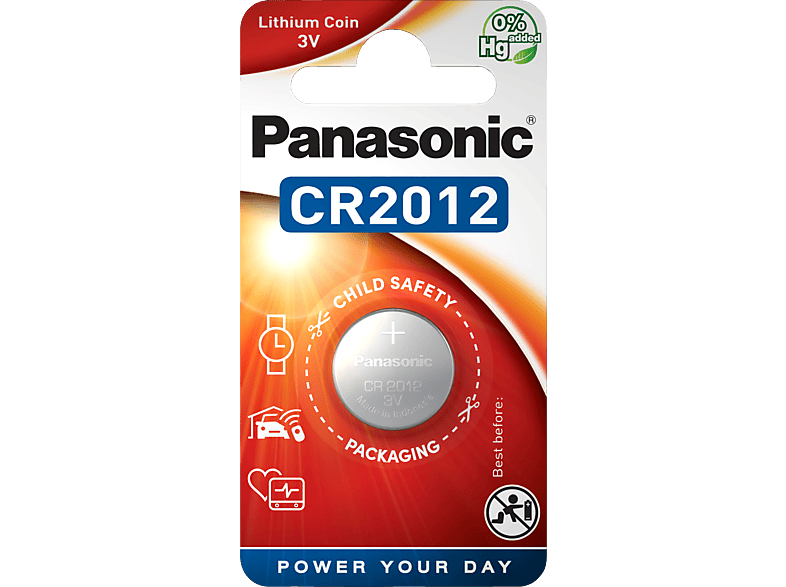 PANASONIC CR2012 Knopfzelle, Lithium, 3 Volt von PANASONIC