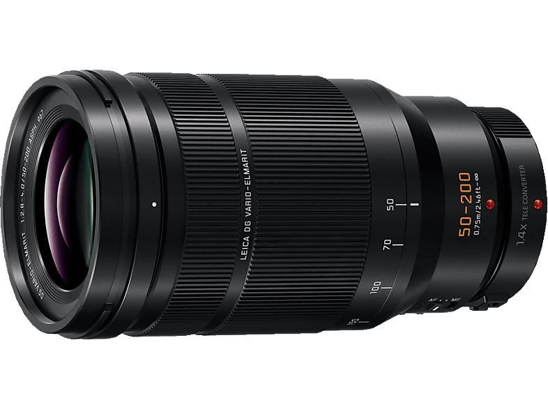 PANASONIC H-ES E9 50 mm - 200 f./2.8-4 ED, OIS, DG (Objektiv für Micro-Four-Thirds, Schwarz) von PANASONIC