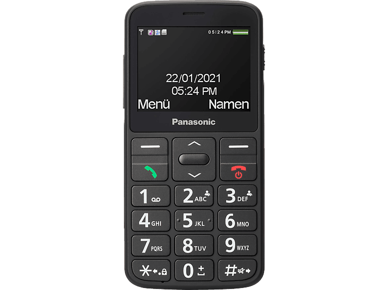 PANASONIC KX-TU160 Black Mobiltelefon, Schwarz von PANASONIC