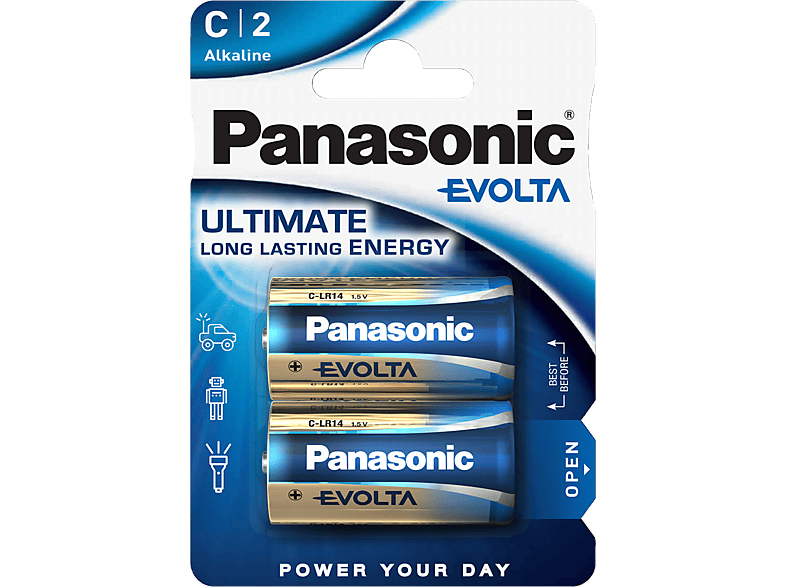 PANASONIC LR14EGE/2BP C Batterie, Alkaline, 1.5 Volt von PANASONIC