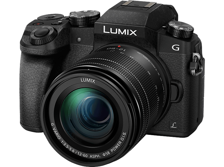 PANASONIC Lumix DMC-G70M Systemkamera mit Objektiv 12-60 mm, 7,5 cm Display Touchscreen, WLAN von PANASONIC