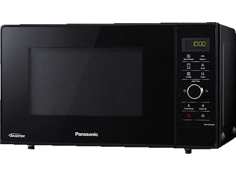 PANASONIC NN-GD35HBGTG, Mikrowelle (1000 Watt, Grillfunktion & Dampffunktion) von PANASONIC