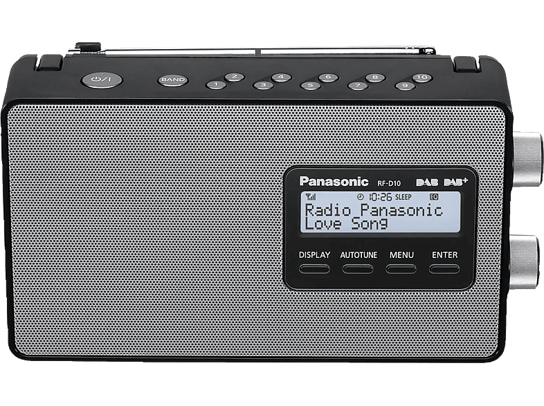 PANASONIC RF-D10 EG-K DAB+ Radio, Tuner/ Analog Tuner, DAB, Schwarz von PANASONIC