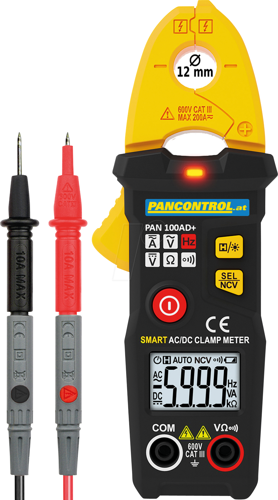 PAN 100AD+ - Stromzange, digital, AC/DC, bis 100 A von PANCONTROL