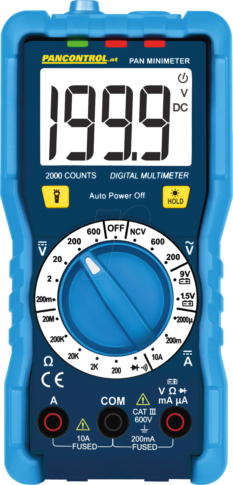 PAN MINIMETER - Multimeter, digital, 600 V von PANCONTROL