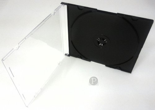 Einzel CD Ultra Dünn Jewel Case Schwarzes Tray (10) von PANMER
