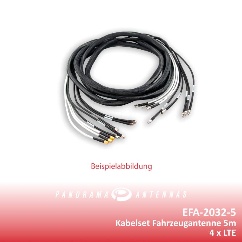 PAA EFA-2032-5 - Kabelset-Fahrzeugantennen 4x LTE, 5 m von PANORAMA ANTENNAS