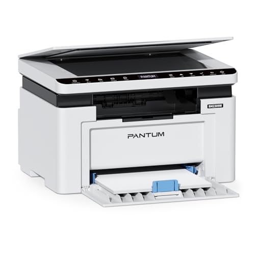 PANTUM BM2309W Multifunktions-Laserdrucker WLAN, Drucken Scannen Kopieren 3in1, Schwarz-Weiß, WiFi &USB, A4 Manueller beidseitiger Druck, 20 Seiten/Minute, Airprint Mopria APP von PANTUM