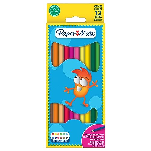 Paper Mate Buntstifte für Kinder | bereits angespitzt | farblich sortiert | 12 Stück Paper Mate Buntstifte für Kinder | bereits angespitzt | farblich sortiert | 12 Stück von Paper Mate