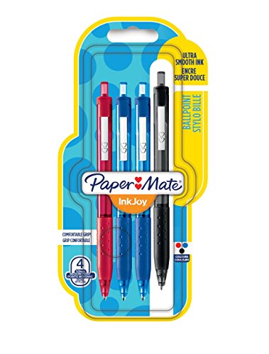 PAPER MATE InkJoy 300 RT Retractable Kugelschreiber, mittlere Schreibspitze, 1,0 mm, blau, 2er-Pack (1956562) von PAPER MATE