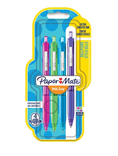 PAPER MATE S0959930 InkJoy 300 RT Retractable Kugelschreiber (mittlere Schreibspitze, 1,0 mm) 12er-Box rot von PAPER MATE