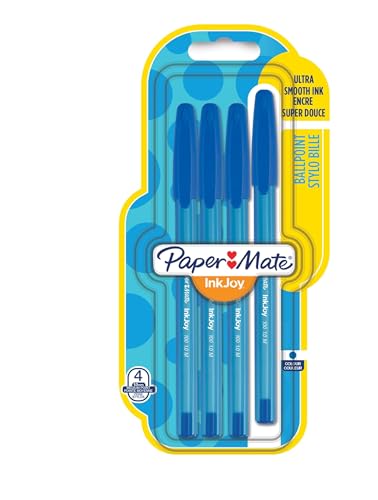 Paper Mate 1956711 Inkjoy 100 Fineliner, Blau, 4 Stück von Paper Mate