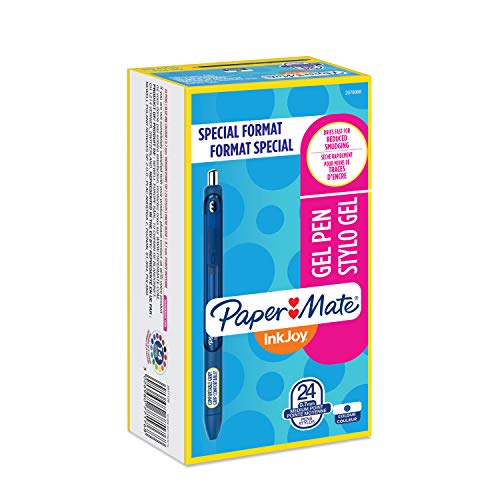 Paper Mate InkJoy Gelstifte | mittlere Spitze (0,7 mm) | schwarz | 24 Stück von PAPER MATE
