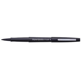 Paper S0188046 Mate Flair Original Filzstift (medium, 5er-Packung) schwarz von Paper Mate