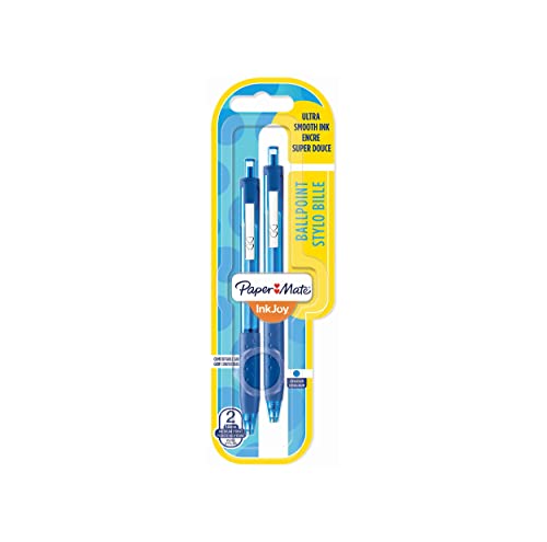 Papermate InkJoy 300 RT Kugelschreiber, mittlere Spitze 2 Stück blau von PAPER MATE