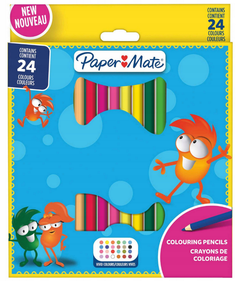Paper:Mate Buntstifte Kids Colouring, 24er Blister von PAPER:MATE