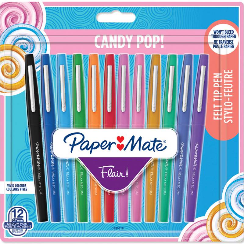 Paper:Mate Faserschreiber Flair , Candy Pop, , 12er Etui von PAPER:MATE