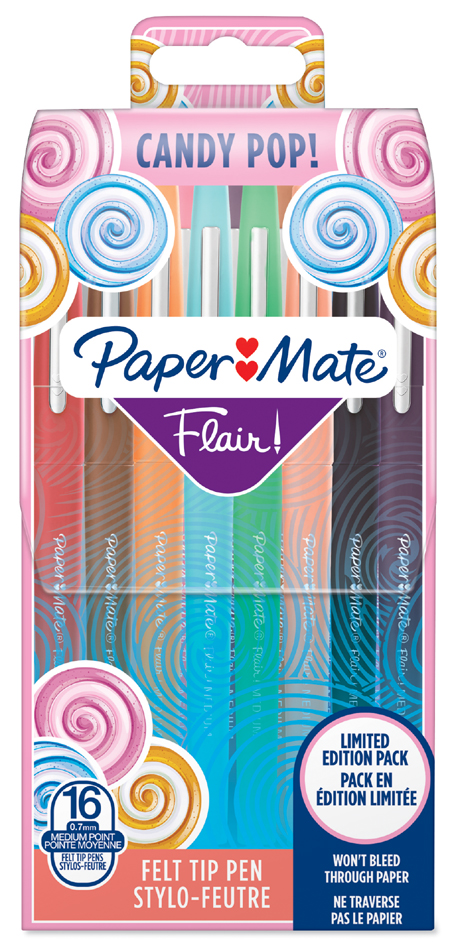 Paper:Mate Faserschreiber Flair , Candy Pop, , 16er Etui von PAPER:MATE