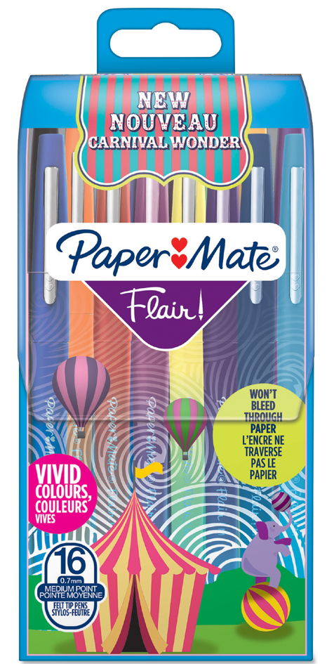 Paper:Mate Faserschreiber Flair CARNIVAL, 16er Etui von PAPER:MATE