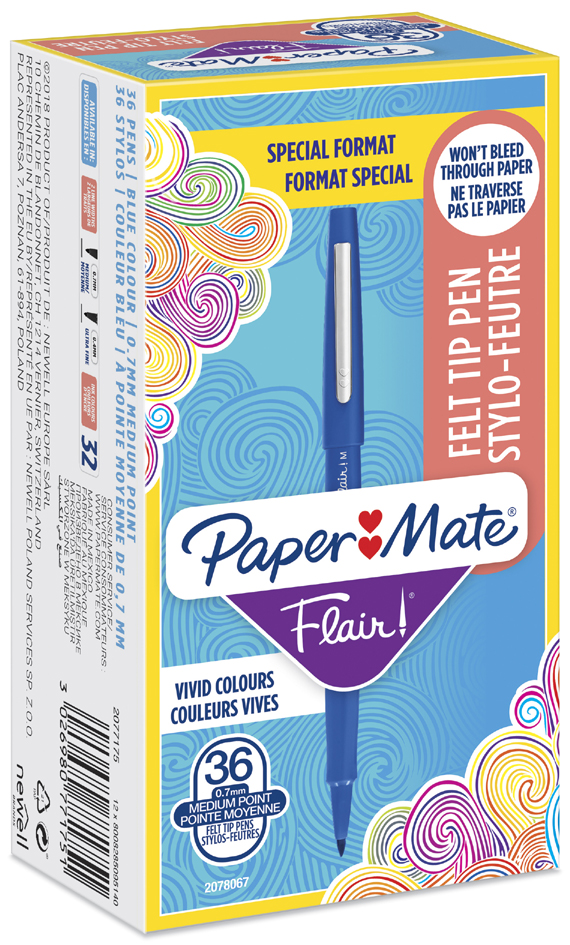 Paper:Mate Faserschreiber Flair Original, blau von PAPER:MATE