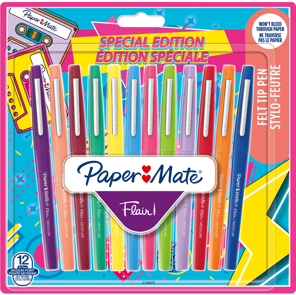 Paper:Mate Faserschreiber Flair RETRO, 12er Etui von PAPER:MATE