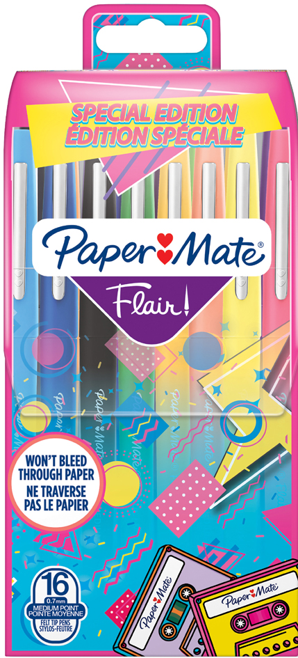 Paper:Mate Faserschreiber Flair RETRO, 16er Etui von PAPER:MATE