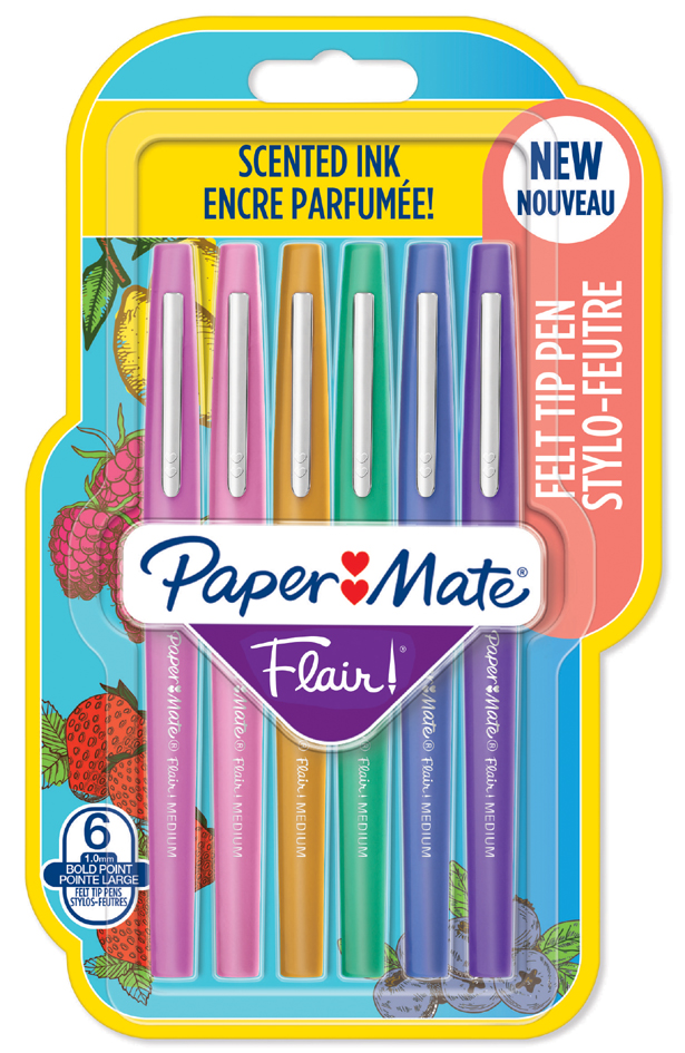 Paper:Mate Faserschreiber Flair SCENTED, 6er Blister von PAPER:MATE