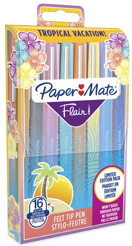 Paper:Mate Faserschreiber Flair TROPICAL VACATION, 16er Etui von PAPER:MATE