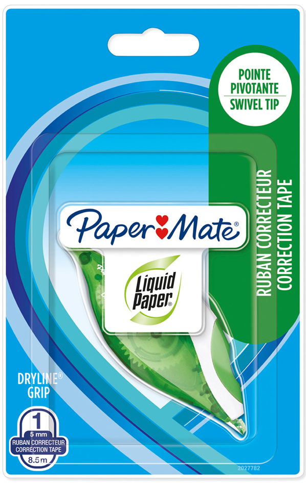 Paper:Mate Korrekturroller DRYLINE GRIP, 1er Blister von PAPER:MATE