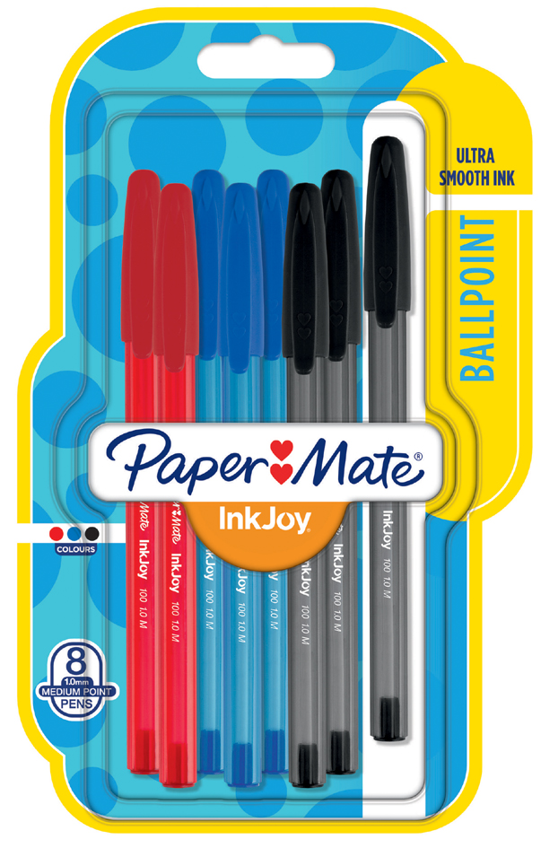 Paper:Mate Kugelschreiber InkJoy 100, 8er Blister von PAPER:MATE