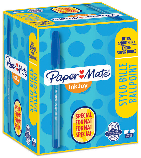 Paper:Mate Kugelschreiber InkJoy 100, Value Pack, blau von PAPER:MATE