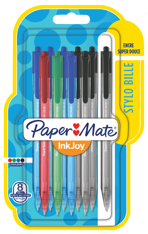 Paper:Mate Kugelschreiber InkJoy 100 RT, 8er Blister von PAPER:MATE