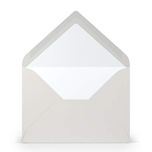 PAPERADO 100 Briefumschläge DIN B6 Eisgrau gerippt Hell-Grau - 100 g/m² Kuvert Ohne Fenster 17,8 x 12,5 cm - Umschläge mit Nassklebung spitze Klappe PAPERADO 100 Briefumschläge DIN B6 Eisgrau gerippt Hell-Grau - 100 g/m² Kuvert Ohne Fenster 17,8 x 12,5 cm - Umschläge mit Nassklebung spitze Klappe von PAPERADO