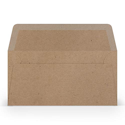 PAPERADO 150 Briefumschläge DIN lang/DL - Kraftpapier - 100 g/m² Kuvert ohne Fenster 22 x 11 cm - Umschläge mit Nassklebung gerader Klappe PAPERADO 150 Briefumschläge DIN lang/DL - Kraftpapier - 100 g/m² Kuvert ohne Fenster 22 x 11 cm - Umschläge mit Nassklebung gerader Klappe von PAPERADO