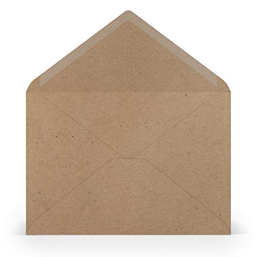 PAPERADO 25 Briefumschläge DIN C5 Kraftpapier - 100 g/m² Kuvert Ohne Fenster 15,7 x 22,5 cm - Umschläge mit Nassklebung spitzer Klappe PAPERADO 25 Briefumschläge DIN C5 Kraftpapier - 100 g/m² Kuvert Ohne Fenster 15,7 x 22,5 cm - Umschläge mit Nassklebung spitzer Klappe von PAPERADO