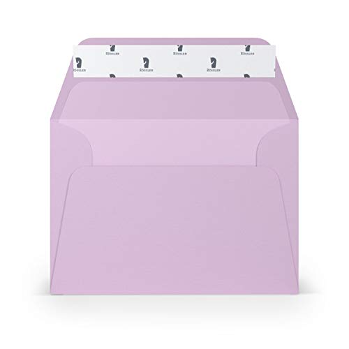 PAPERADO 25 Briefumschläge DIN C6 Haftklebung mit Seidenfutter Orchidee gerippt Lila - 100 g/m² Kuvert ohne Fenster 11,4 x 16,2 cm - Umschläge mit breiter Verschlussklappe PAPERADO 25 Briefumschläge DIN C6 Haftklebung mit Seidenfutter Orchidee gerippt Lila - 100 g/m² Kuvert ohne Fenster 11,4 x 16,2 cm - Umschläge mit breiter Verschlussklappe von PAPERADO