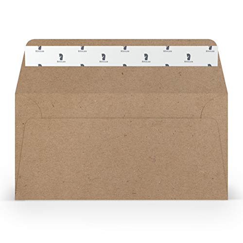 PAPERADO 25 Briefumschläge DIN lang/DL Haftklebung - Kraftpapier - 100 g/m² Kuvert ohne Fenster 22 x 11 cm - Umschläge mit Haftklebung breite Klappe PAPERADO 25 Briefumschläge DIN lang/DL Haftklebung - Kraftpapier - 100 g/m² Kuvert ohne Fenster 22 x 11 cm - Umschläge mit Haftklebung breite Klappe von PAPERADO