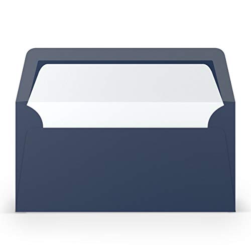 PAPERADO 250 Briefumschläge DIN lang/DL - Jeans gerippt Dunkel-Blau - 100 g/m² Kuvert ohne Fenster 22 x 11 cm - Umschläge mit Nassklebung gerader Klappe PAPERADO 250 Briefumschläge DIN lang/DL - Jeans gerippt Dunkel-Blau - 100 g/m² Kuvert ohne Fenster 22 x 11 cm - Umschläge mit Nassklebung gerader Klappe von PAPERADO