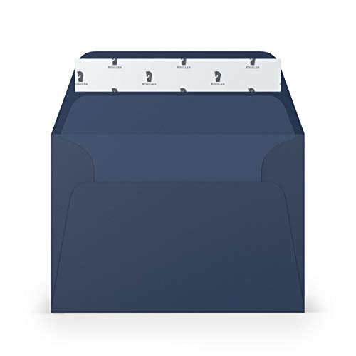 PAPERADO 50 Briefumschläge DIN C6 Haftklebung mit Seidenfutter Jeans gerippt Dunkel-Blau - 100 g/m² Kuvert ohne Fenster 11,4 x 16,2 cm - Umschläge mit breiter Verschlussklappe PAPERADO 50 Briefumschläge DIN C6 Haftklebung mit Seidenfutter Jeans gerippt Dunkel-Blau - 100 g/m² Kuvert ohne Fenster 11,4 x 16,2 cm - Umschläge mit breiter Verschlussklappe von PAPERADO
