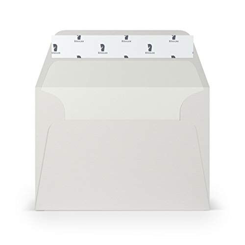 PAPERADO 75 Briefumschläge DIN C6 Haftklebung mit Seidenfutter Eisgrau gerippt Hell-Grau - 100 g/m² Kuvert ohne Fenster 11,4 x 16,2 cm - Umschläge mit breiter Verschlussklappe PAPERADO 75 Briefumschläge DIN C6 Haftklebung mit Seidenfutter Eisgrau gerippt Hell-Grau - 100 g/m² Kuvert ohne Fenster 11,4 x 16,2 cm - Umschläge mit breiter Verschlussklappe von PAPERADO