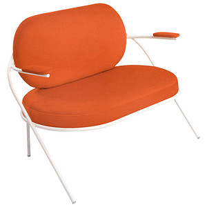 meet powered by PAPERFLOW 2-Sitzer Sofa SATURNE rost weiß Kunstleder von meet powered by PAPERFLOW