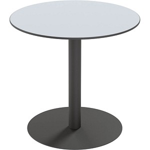 meet powered by PAPERFLOW Gartentisch CROSS grau rund 80,0 x 80,0 x 75,0 cm von meet powered by PAPERFLOW