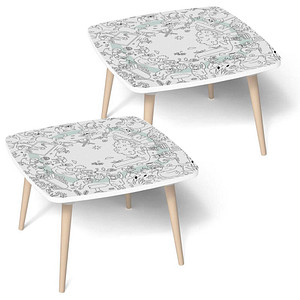 PAPERFLOW Kids Bauernhof Maltisch weiß 60,0 x 60,0 x 40,0 cm PAPERFLOW Kids Bauernhof Maltisch weiß 60,0 x 60,0 x 40,0 cm von PAPERFLOW