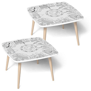 PAPERFLOW Kids Monument Maltisch weiß 60,0 x 60,0 x 40,0 cm PAPERFLOW Kids Monument Maltisch weiß 60,0 x 60,0 x 40,0 cm von PAPERFLOW