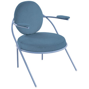 meet powered by PAPERFLOW Sessel SATURNE blau Kunstleder von meet powered by PAPERFLOW