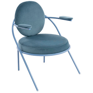 meet powered by PAPERFLOW Sessel SATURNE blau Stoff von meet powered by PAPERFLOW