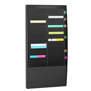 PAPERFLOW Sortiertafel schwarz DIN A4 50 Fächer von PAPERFLOW