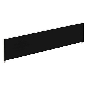 PAPERFLOW Tischtrennwand, schwarz 140,0 x 33,0 cm von PAPERFLOW
