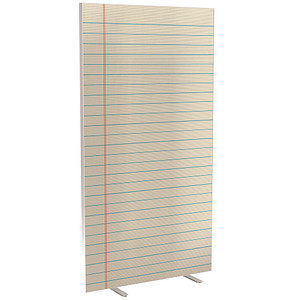 PAPERFLOW Trennwand easyScreen Contents, 61979 bunt 94,0 x 173,4 cm von PAPERFLOW