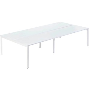 PAPERFLOW easyDesk Doppelschreibtisch weiß rechteckig, 4-Fuß-Gestell weiß 320,0 x 166,0 cm PAPERFLOW easyDesk Doppelschreibtisch weiß rechteckig, 4-Fuß-Gestell weiß 320,0 x 166,0 cm von PAPERFLOW